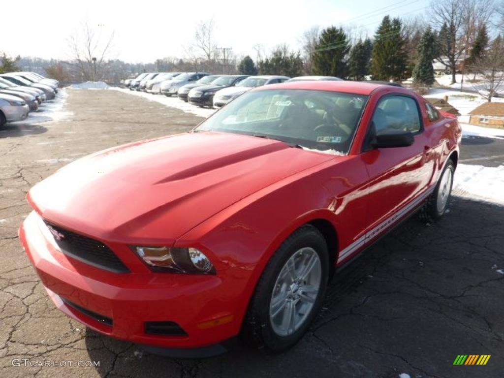 2011 Mustang V6 Coupe - Race Red / Stone photo #5