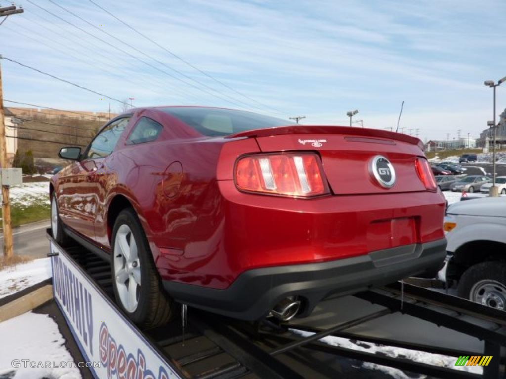 2011 Mustang GT Coupe - Red Candy Metallic / Stone photo #4