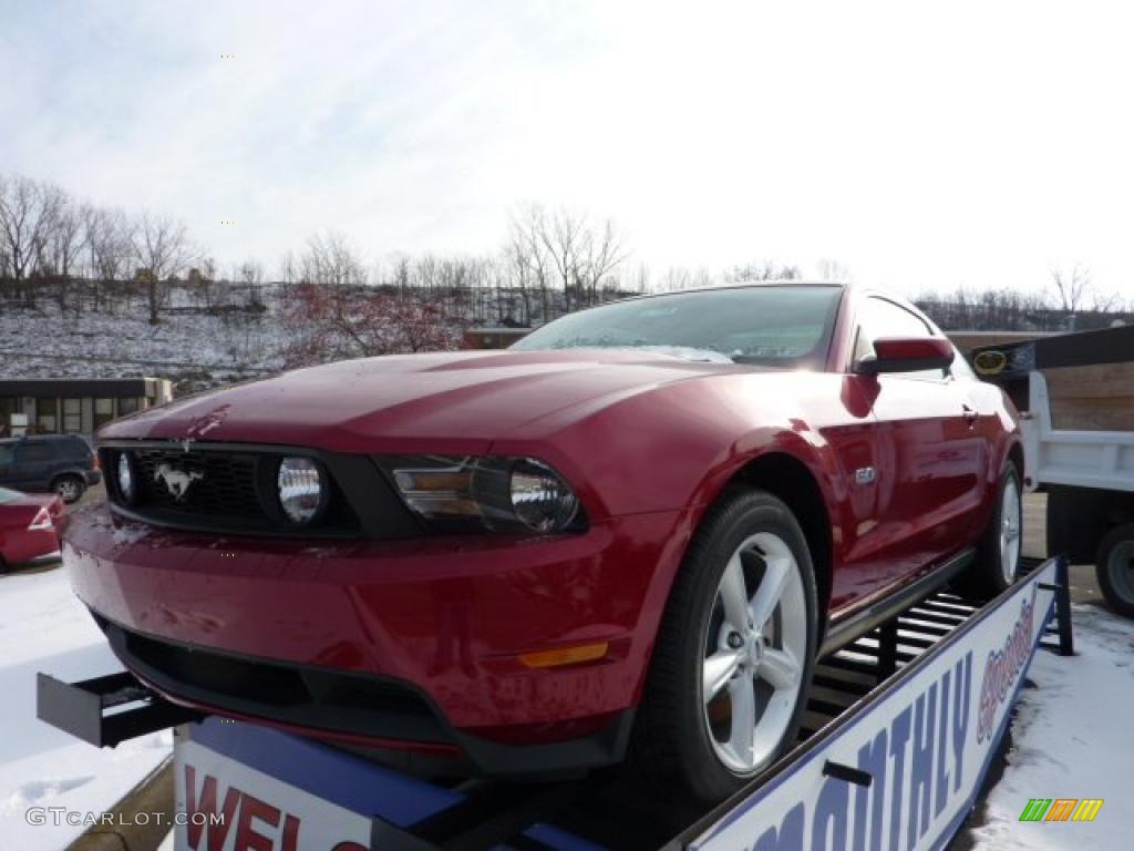 2011 Mustang GT Coupe - Red Candy Metallic / Stone photo #5