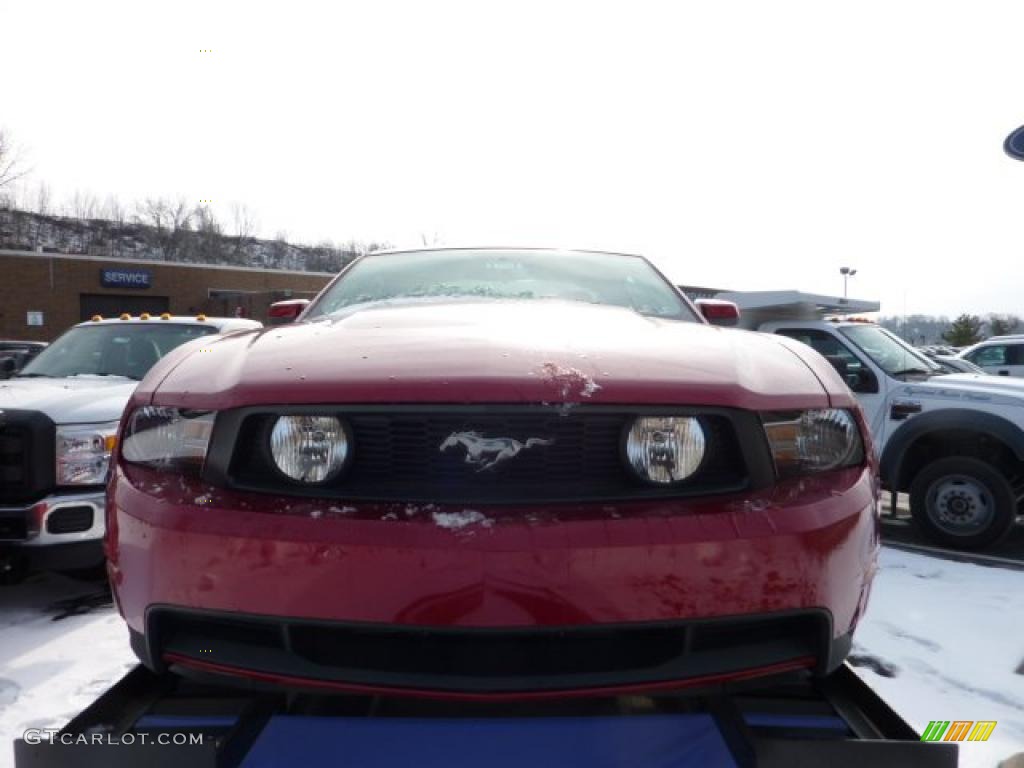 2011 Mustang GT Coupe - Red Candy Metallic / Stone photo #6