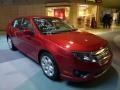2011 Red Candy Metallic Ford Fusion SE  photo #1
