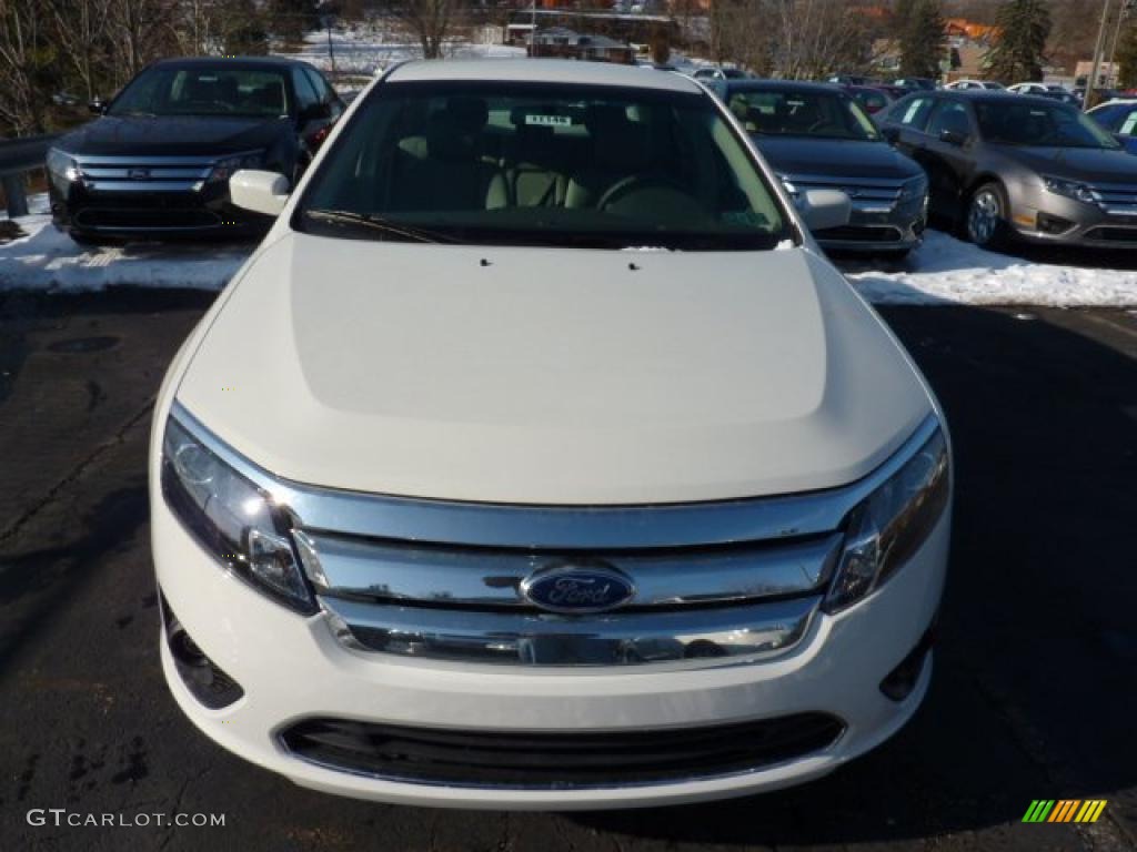 White Suede 2011 Ford Fusion SE V6 Exterior Photo #42511755