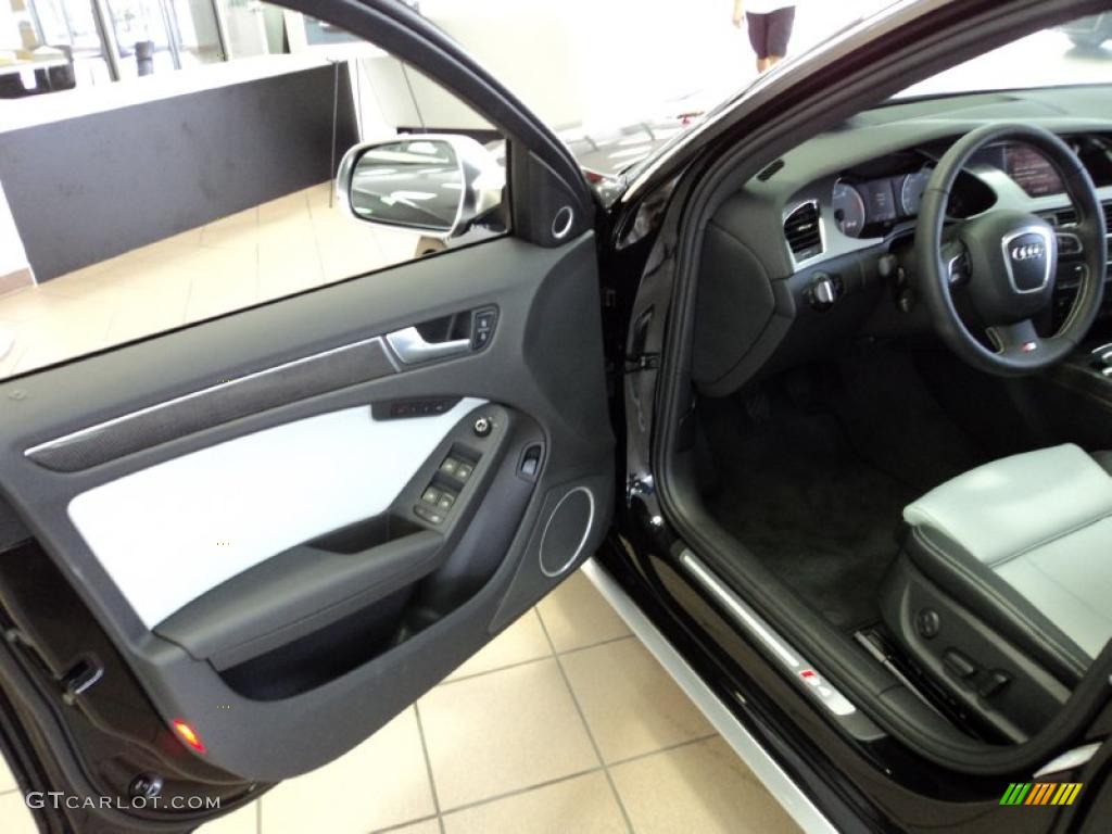 2011 Audi S4 3.0 quattro Sedan Black Door Panel Photo #42511764