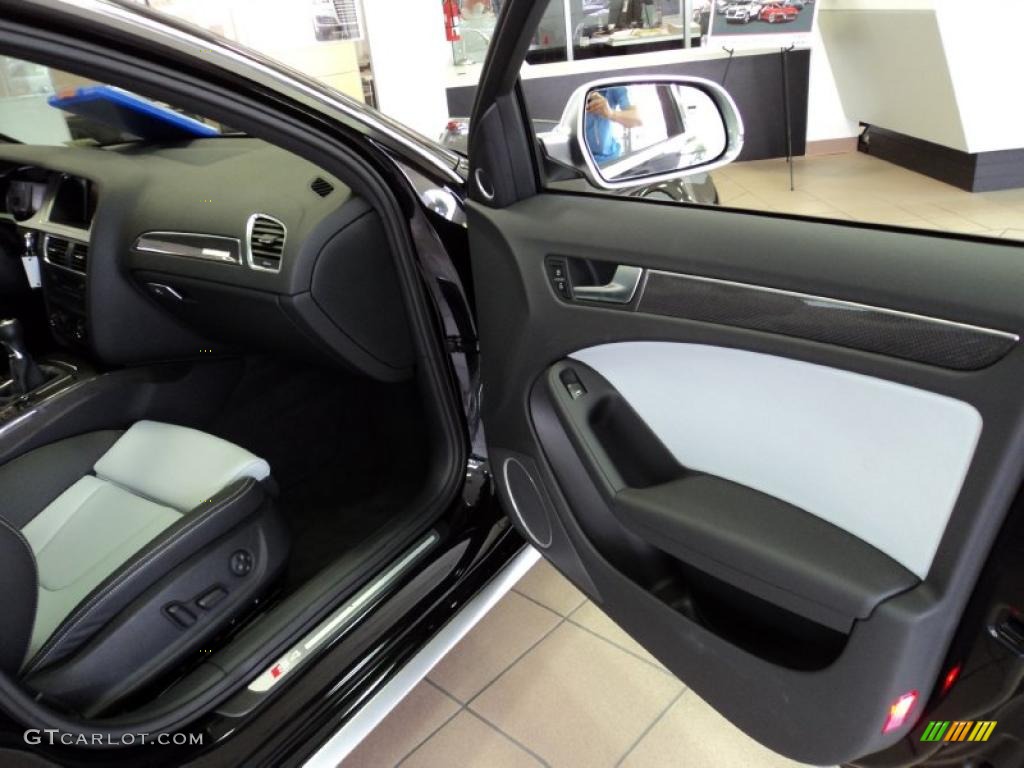 2011 Audi S4 3.0 quattro Sedan Black Door Panel Photo #42511799