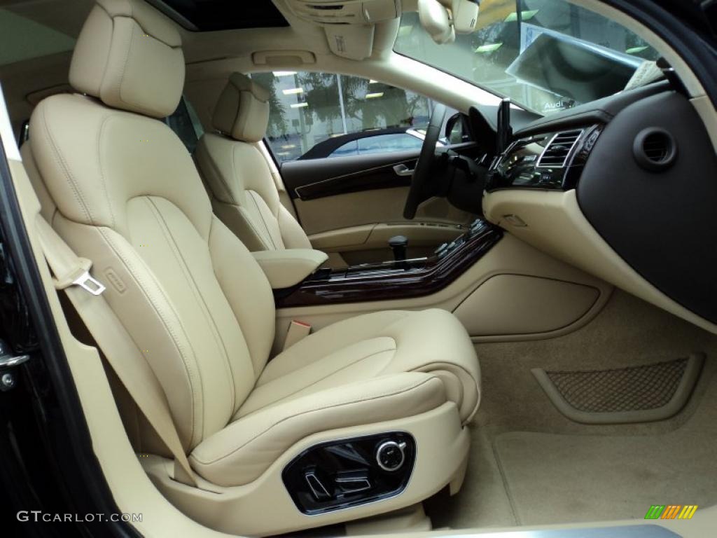 Velvet Beige Interior 2011 Audi A8 L 4.2 FSI quattro Photo #42512183