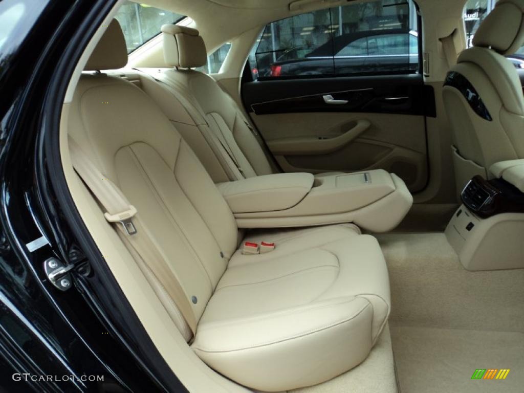 Velvet Beige Interior 2011 Audi A8 L 4.2 FSI quattro Photo #42512207