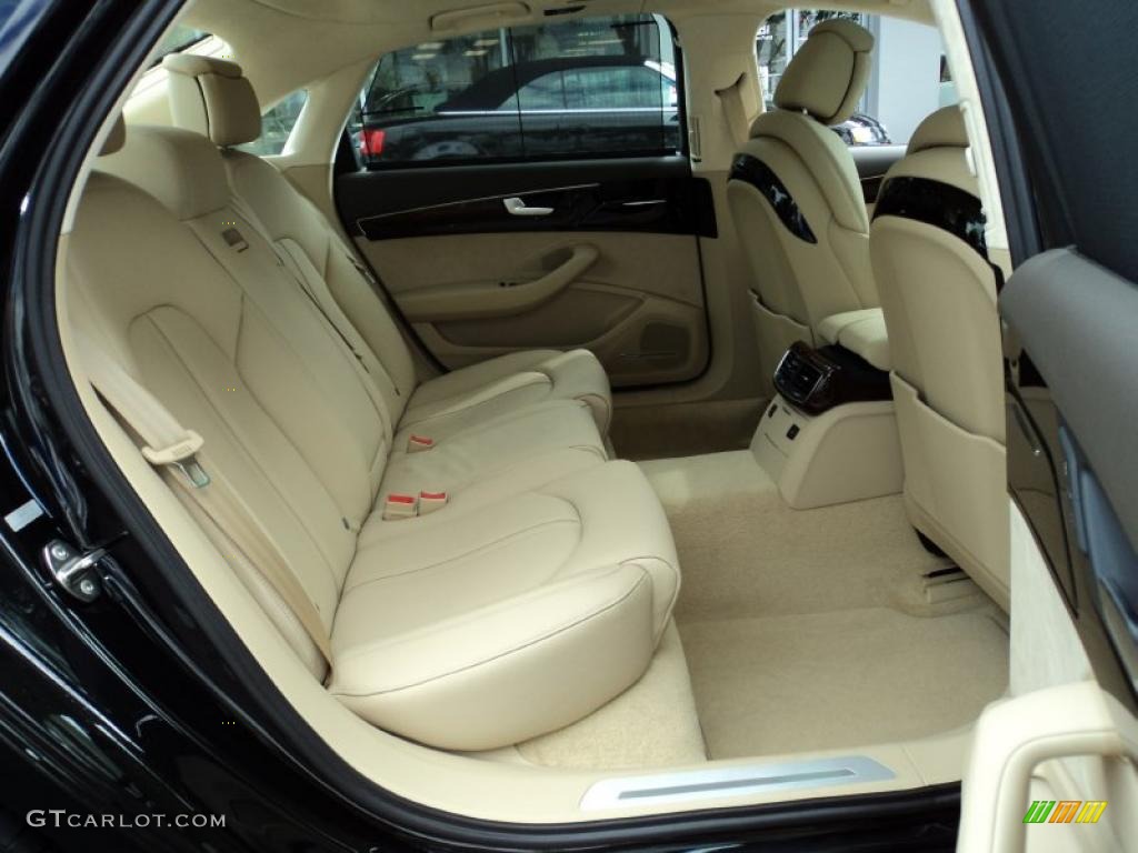 Velvet Beige Interior 2011 Audi A8 L 4.2 FSI quattro Photo #42512231