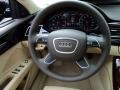 Velvet Beige Steering Wheel Photo for 2011 Audi A8 #42512255