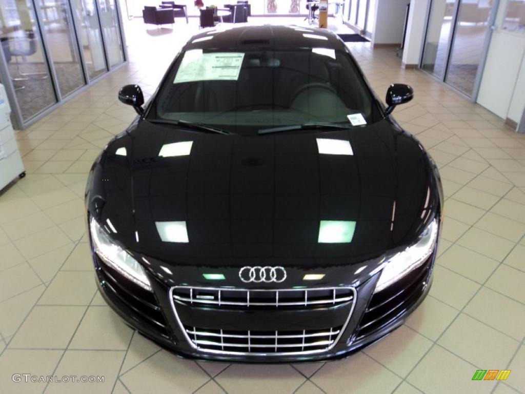 2011 R8 5.2 FSI quattro - Phantom Black Pearl Effect / Black Fine Nappa Leather photo #3