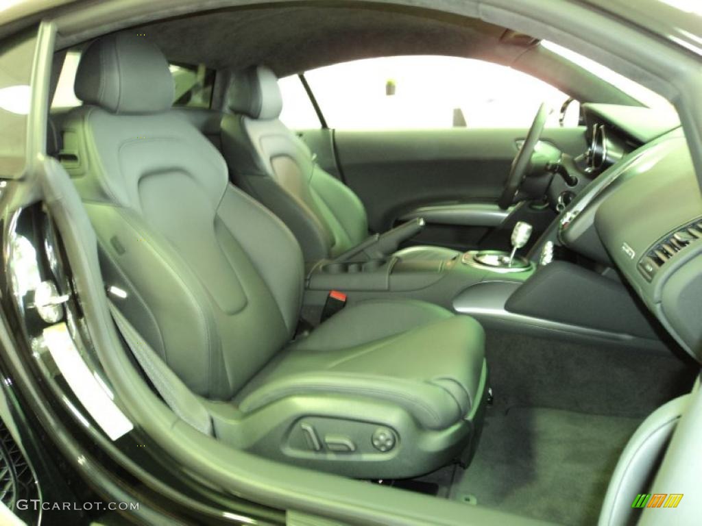 Black Fine Nappa Leather Interior 2011 Audi R8 5.2 FSI quattro Photo #42512587