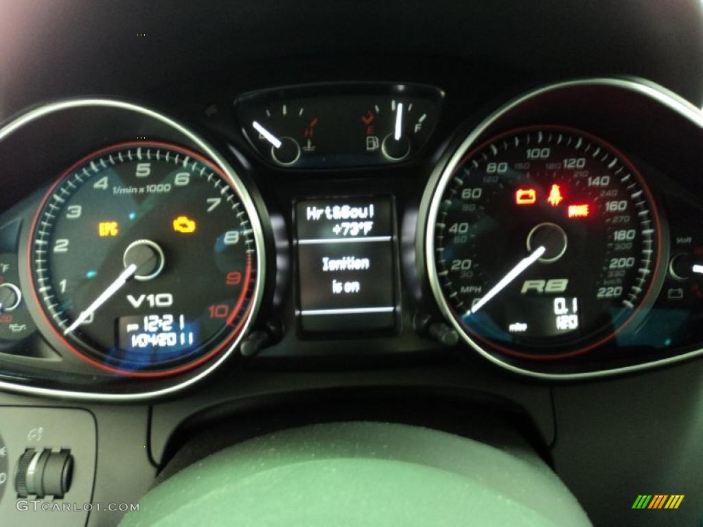 2011 Audi R8 5.2 FSI quattro Gauges Photo #42512683