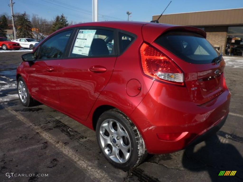 Red Candy Metallic 2011 Ford Fiesta SES Hatchback Exterior Photo #42513599
