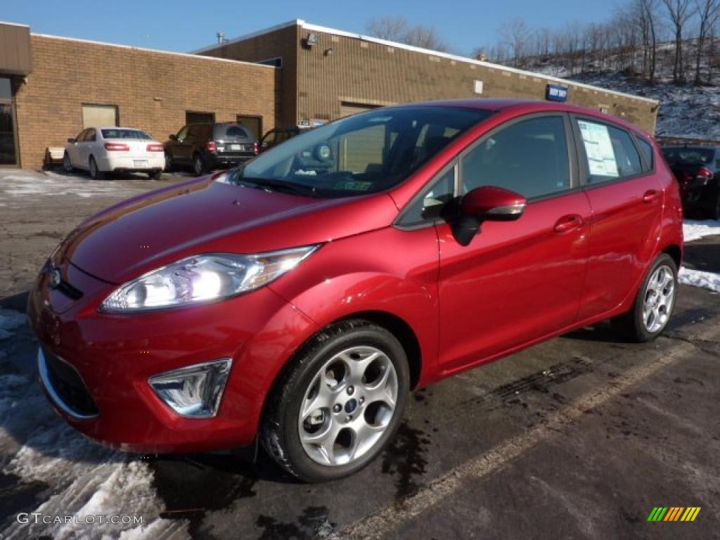 Red Candy Metallic 2011 Ford Fiesta SES Hatchback Exterior Photo #42513603
