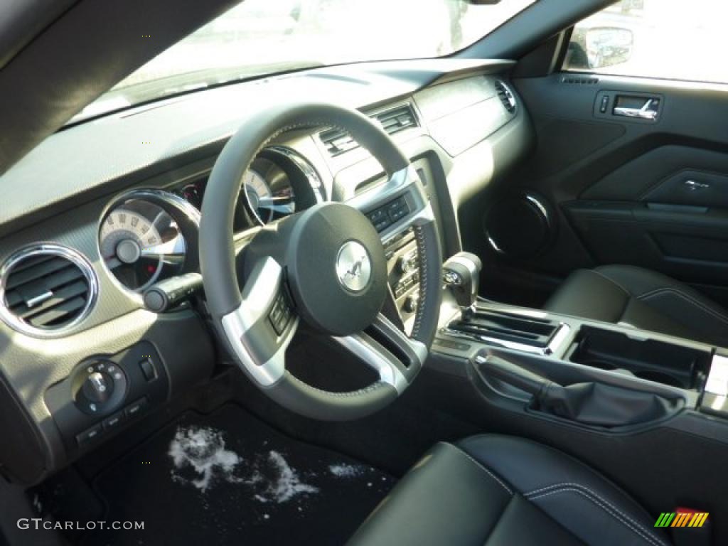 2011 Mustang GT Premium Coupe - Ebony Black / Charcoal Black/Cashmere photo #12