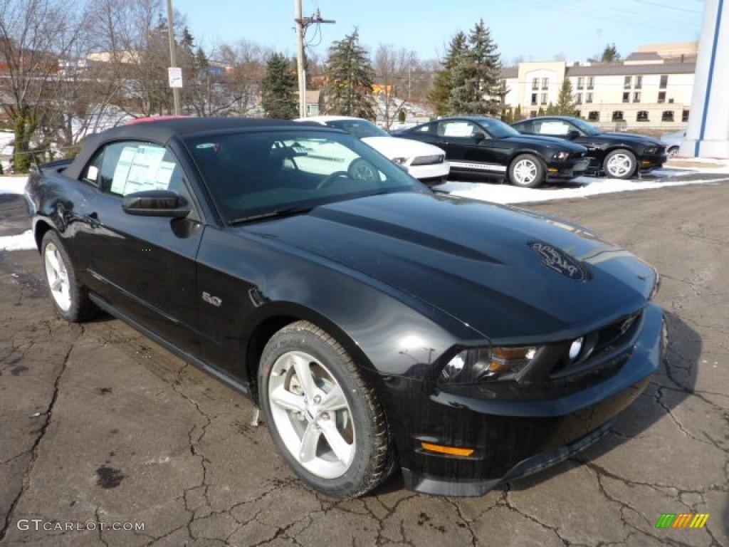 2011 Mustang GT Convertible - Ebony Black / Charcoal Black photo #1