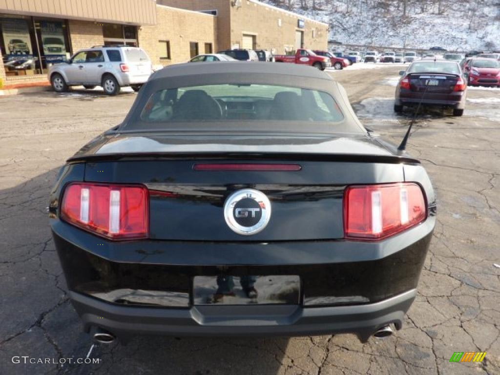 2011 Mustang GT Convertible - Ebony Black / Charcoal Black photo #3