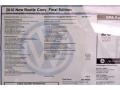 2010 Volkswagen New Beetle Final Edition Convertible Window Sticker
