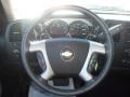 Ebony 2009 Chevrolet Silverado 2500HD LT Extended Cab 4x4 Steering Wheel