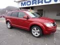 2009 Inferno Red Crystal Pearl Dodge Journey SXT AWD  photo #2