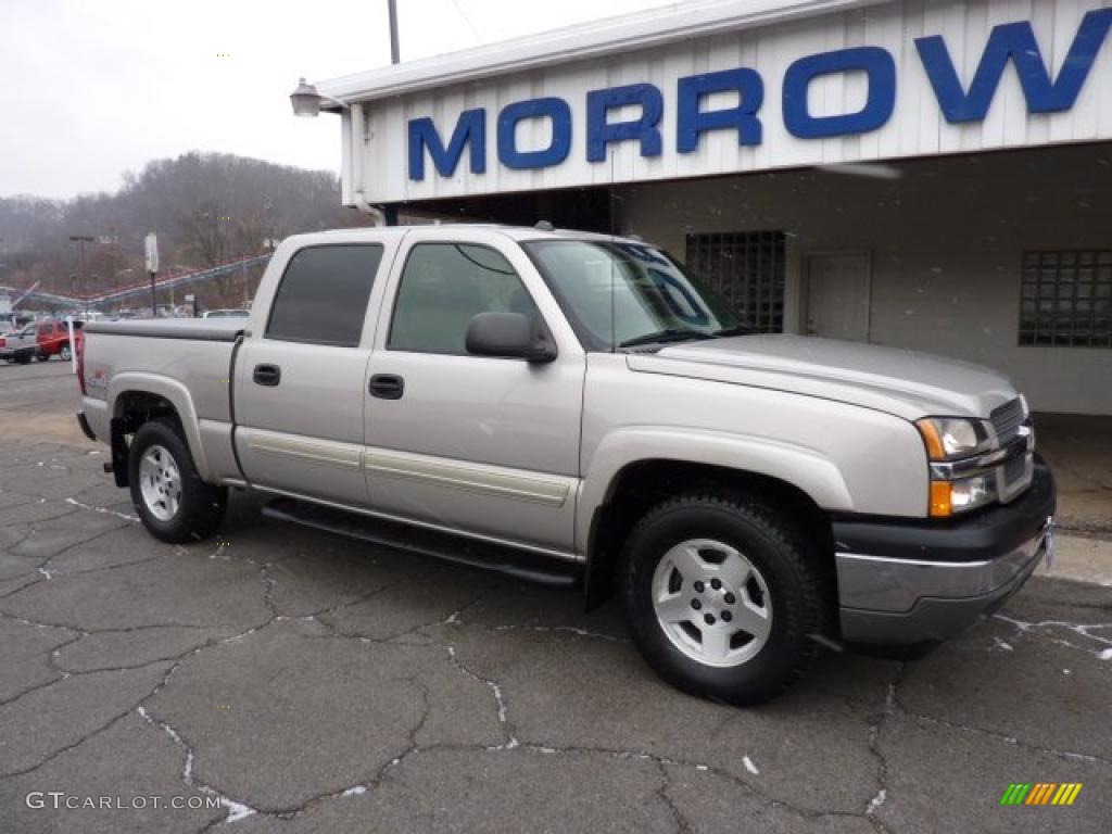 2005 Silverado 1500 Z71 Crew Cab 4x4 - Silver Birch Metallic / Dark Charcoal photo #2