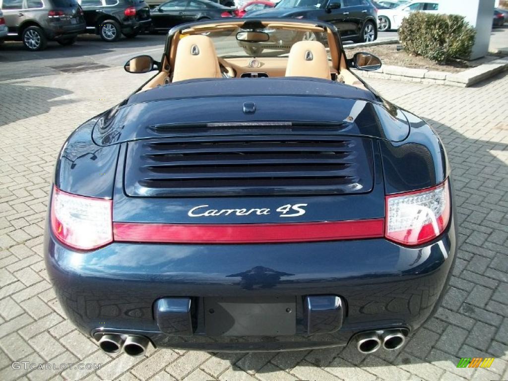 Dark Blue Metallic 2011 Porsche 911 Carrera 4S Cabriolet Exterior Photo #42523773
