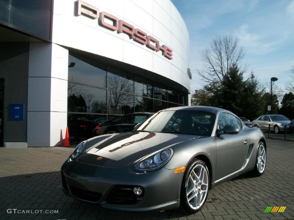 2011 Cayman S - Meteor Grey Metallic / Black photo #1