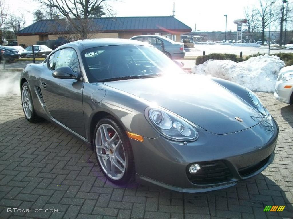 2011 Cayman S - Meteor Grey Metallic / Black photo #3