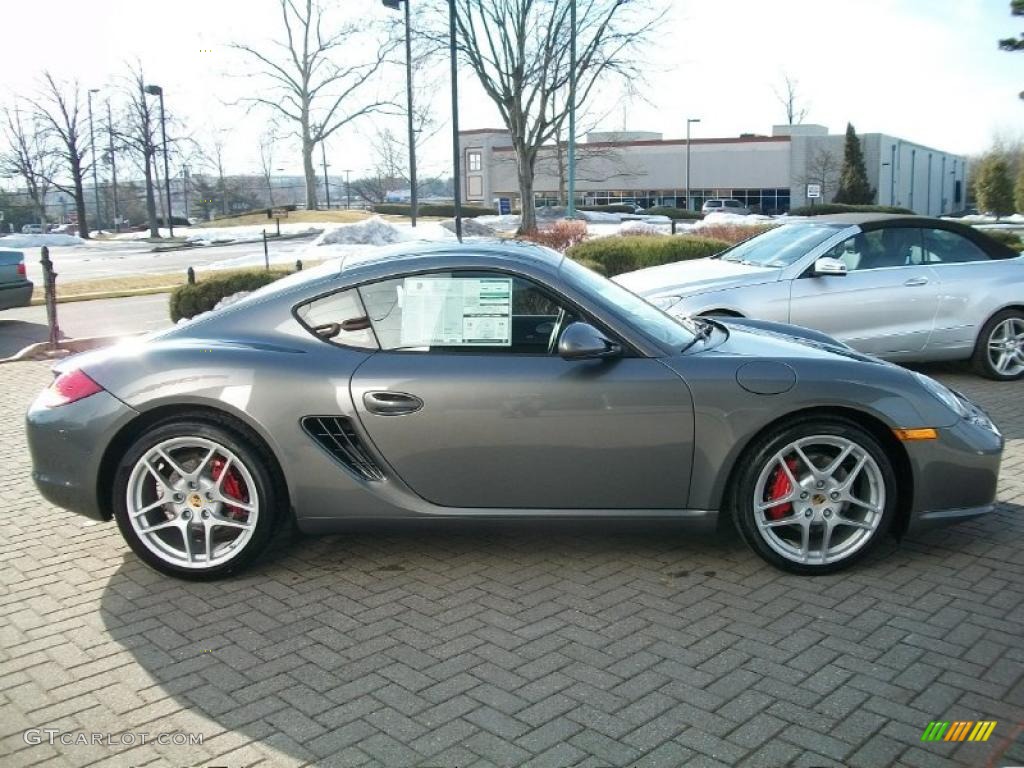 2011 Cayman S - Meteor Grey Metallic / Black photo #4