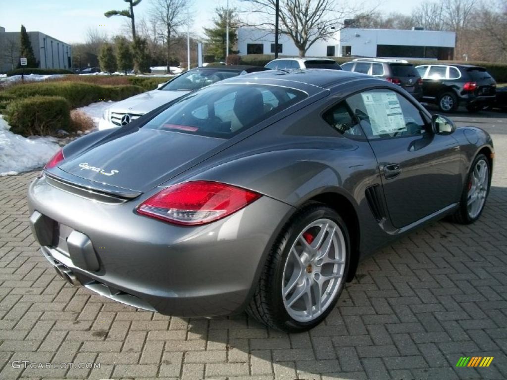 2011 Cayman S - Meteor Grey Metallic / Black photo #5