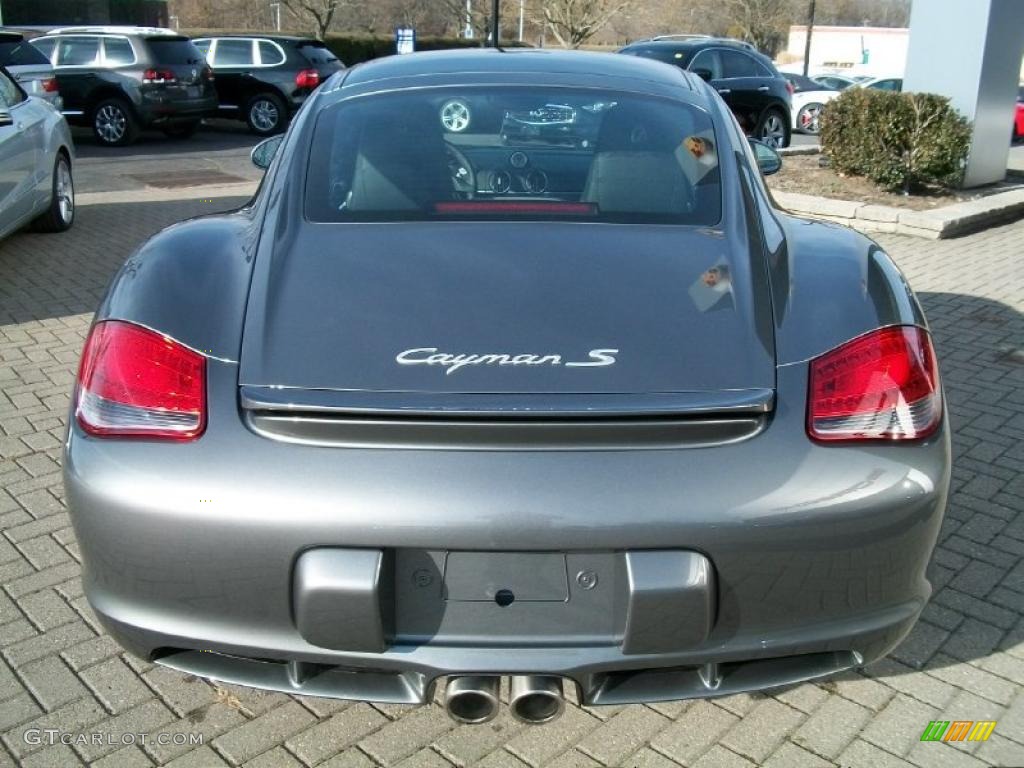 2011 Cayman S - Meteor Grey Metallic / Black photo #6