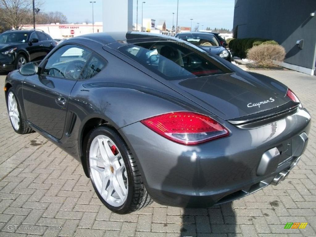 2011 Cayman S - Meteor Grey Metallic / Black photo #7