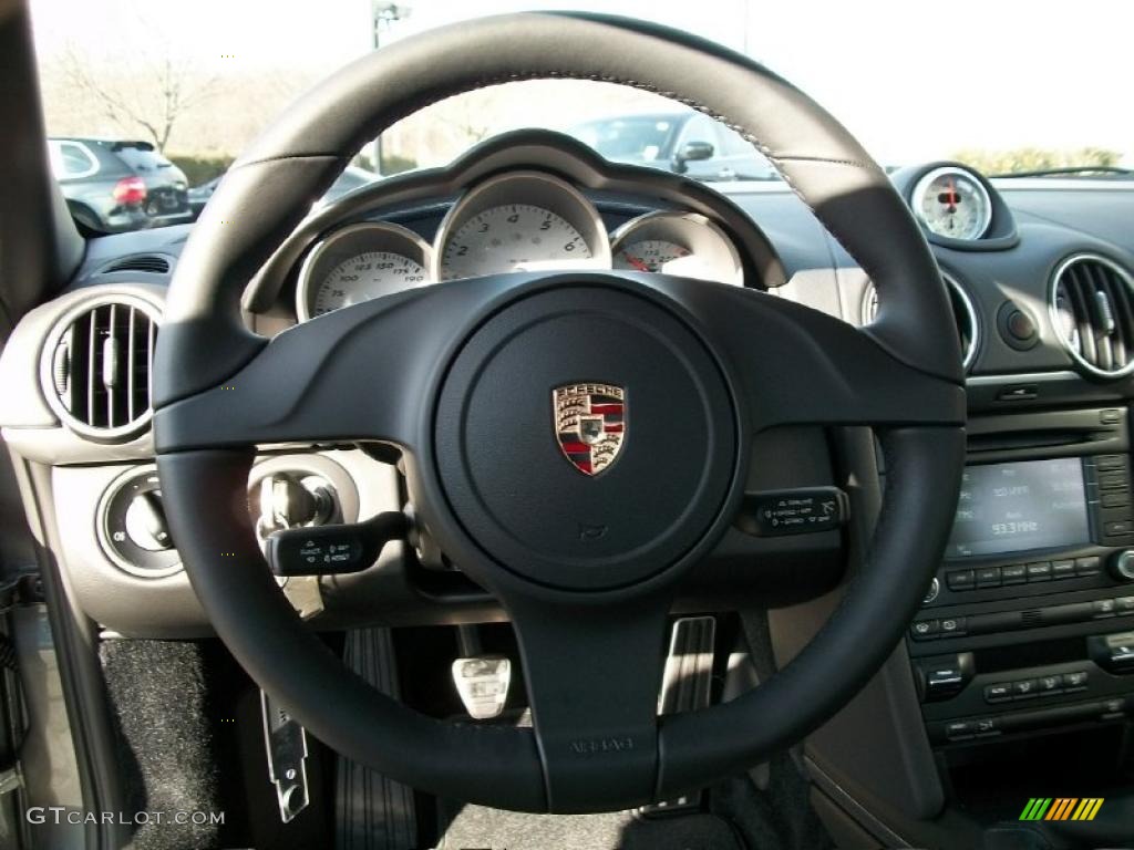2011 Cayman S - Meteor Grey Metallic / Black photo #14