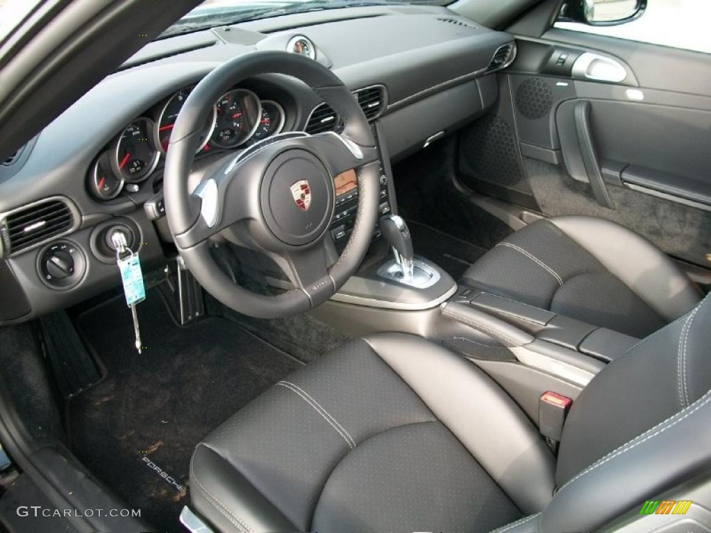 Black Interior 2011 Porsche 911 Carrera Coupe Photo #42525445