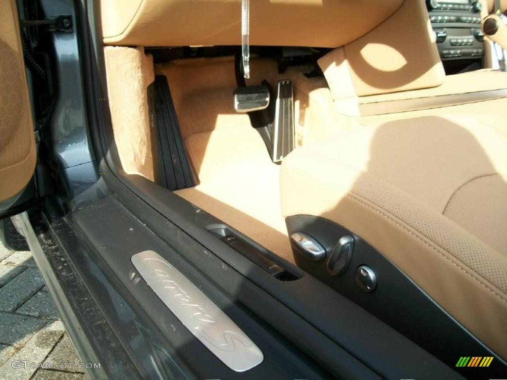 2011 911 Carrera S Cabriolet - Meteor Grey Metallic / Sand Beige photo #14