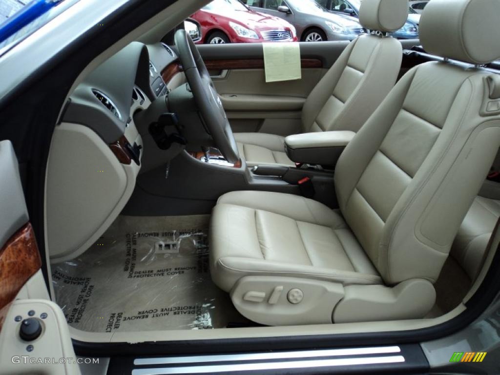 Beige Interior 2005 Audi A4 3.0 Cabriolet Photo #42526429