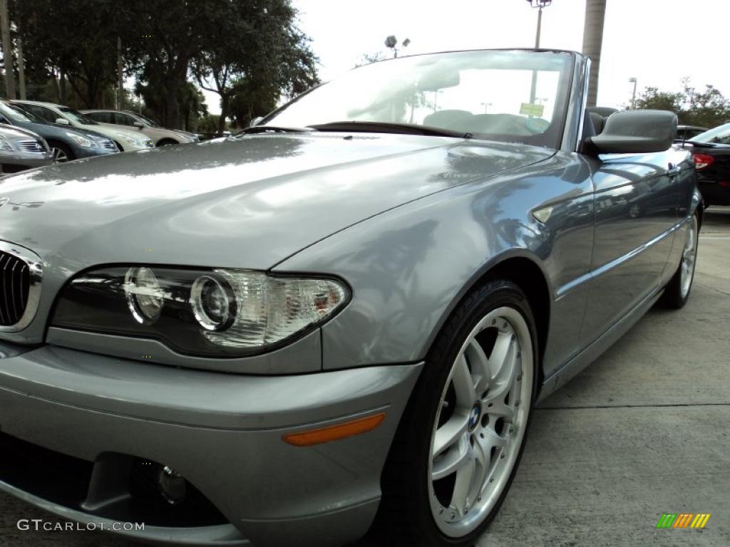 2004 3 Series 330i Convertible - Silver Grey Metallic / Grey photo #14