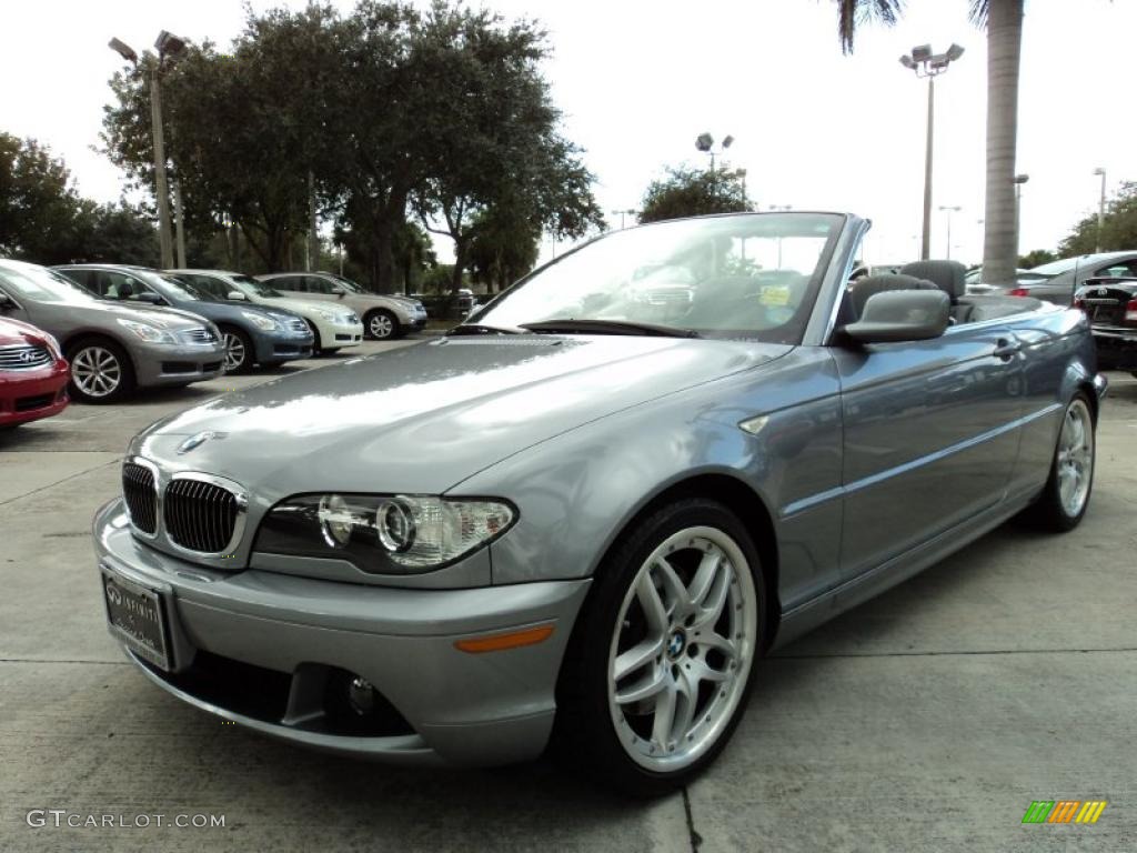 2004 3 Series 330i Convertible - Silver Grey Metallic / Grey photo #15