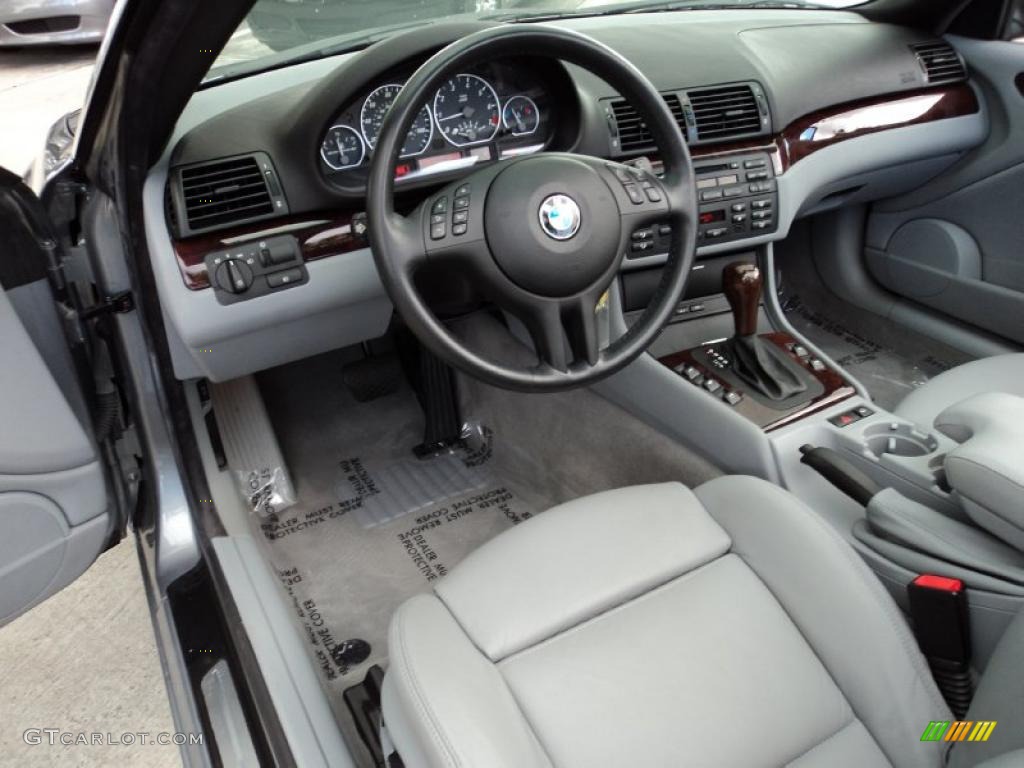 2004 3 Series 330i Convertible - Silver Grey Metallic / Grey photo #17