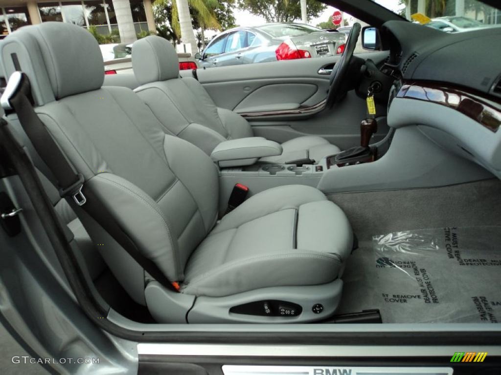 2004 3 Series 330i Convertible - Silver Grey Metallic / Grey photo #21