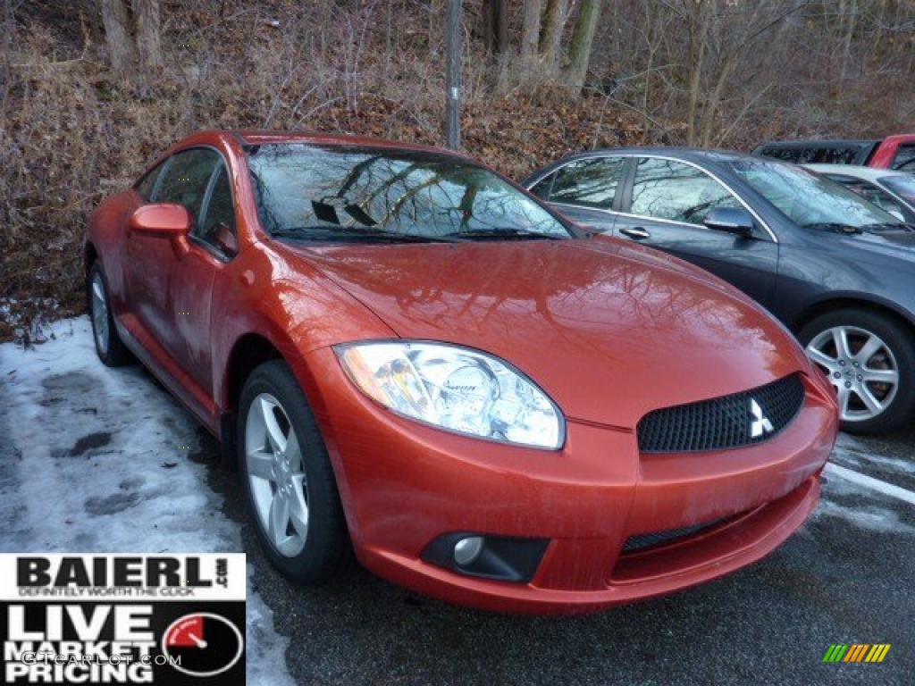 2009 Eclipse GS Coupe - Rave Red Pearl / Dark Charcoal photo #1
