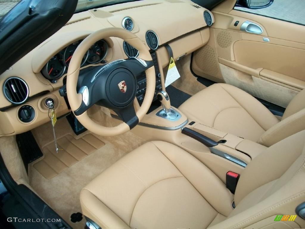 Sand Beige Interior 2011 Porsche Boxster Standard Boxster Model Photo #42528213