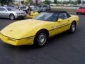 1986 Yellow Chevrolet Corvette Convertible  photo #2