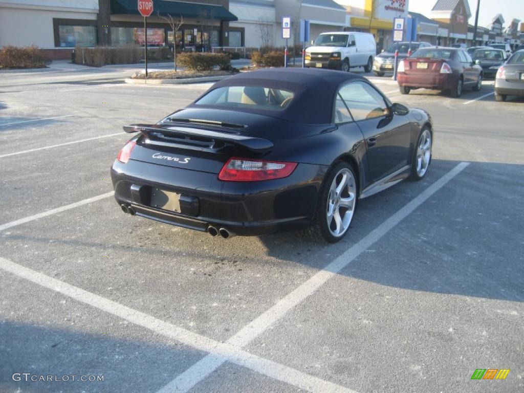 2008 911 Carrera S Cabriolet - Midnight Blue Metallic / Sand Beige photo #3