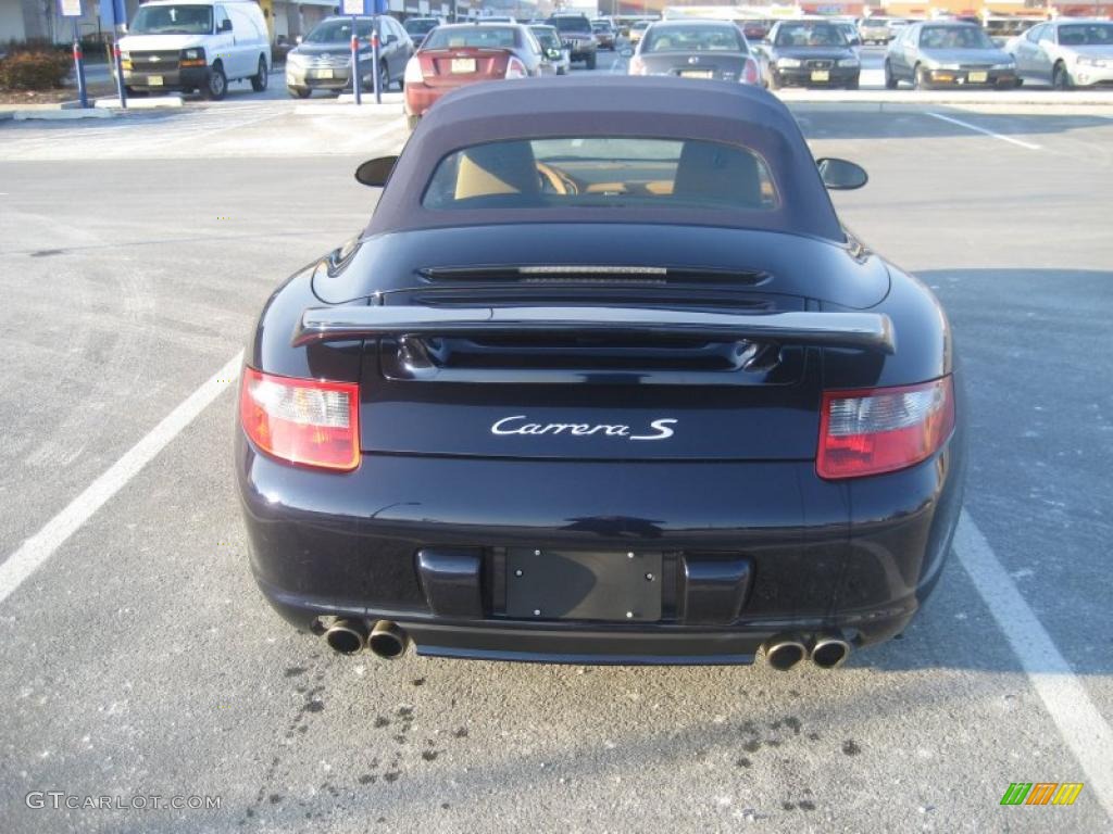 2008 911 Carrera S Cabriolet - Midnight Blue Metallic / Sand Beige photo #10