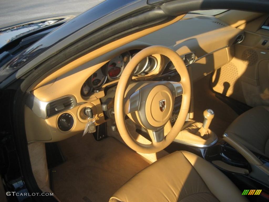 2008 911 Carrera S Cabriolet - Midnight Blue Metallic / Sand Beige photo #19