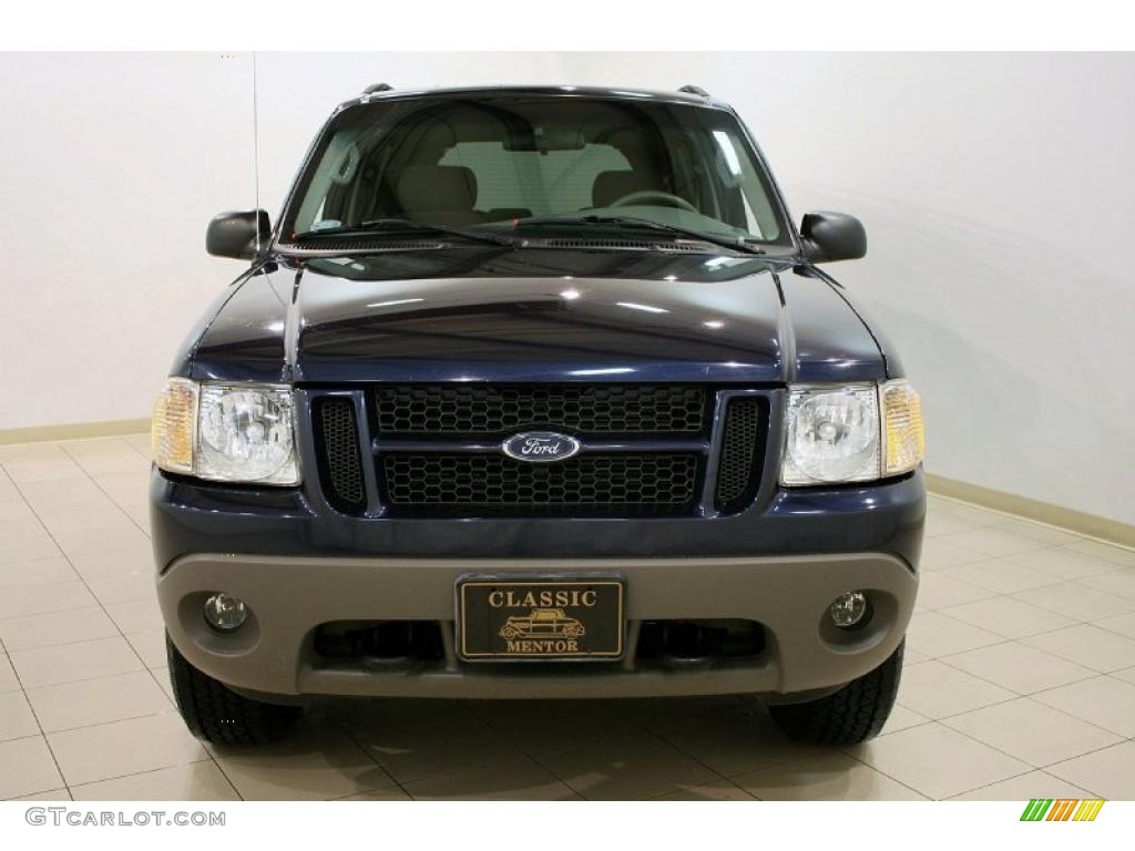 2003 Explorer Sport XLT 4x4 - True Blue Metallic / Graphite Grey photo #2