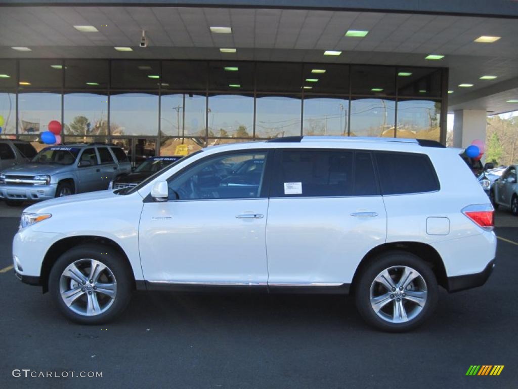 2011 Highlander Limited - Blizzard White Pearl / Sand Beige photo #2