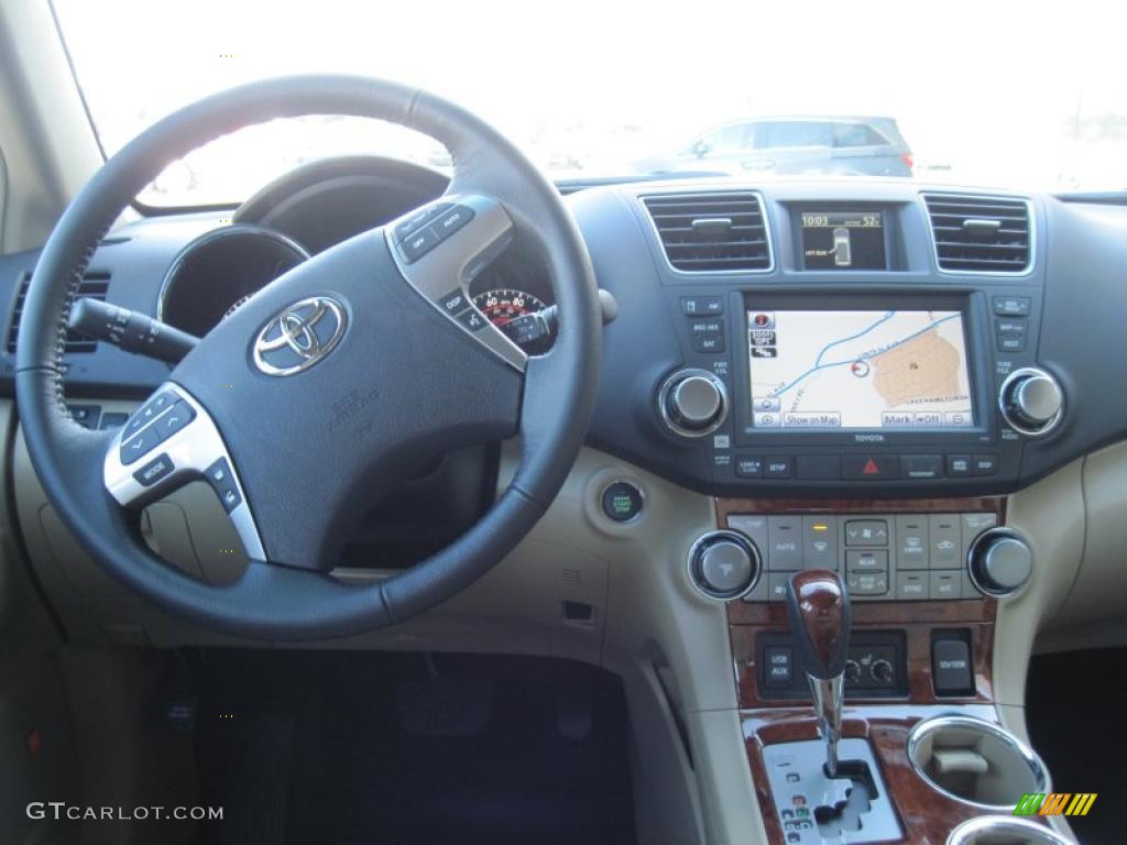 2011 Highlander Limited - Blizzard White Pearl / Sand Beige photo #15