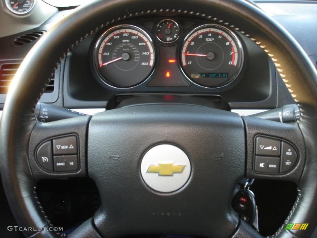 2006 Chevrolet Cobalt SS Supercharged Coupe Ebony Steering Wheel Photo #42535325
