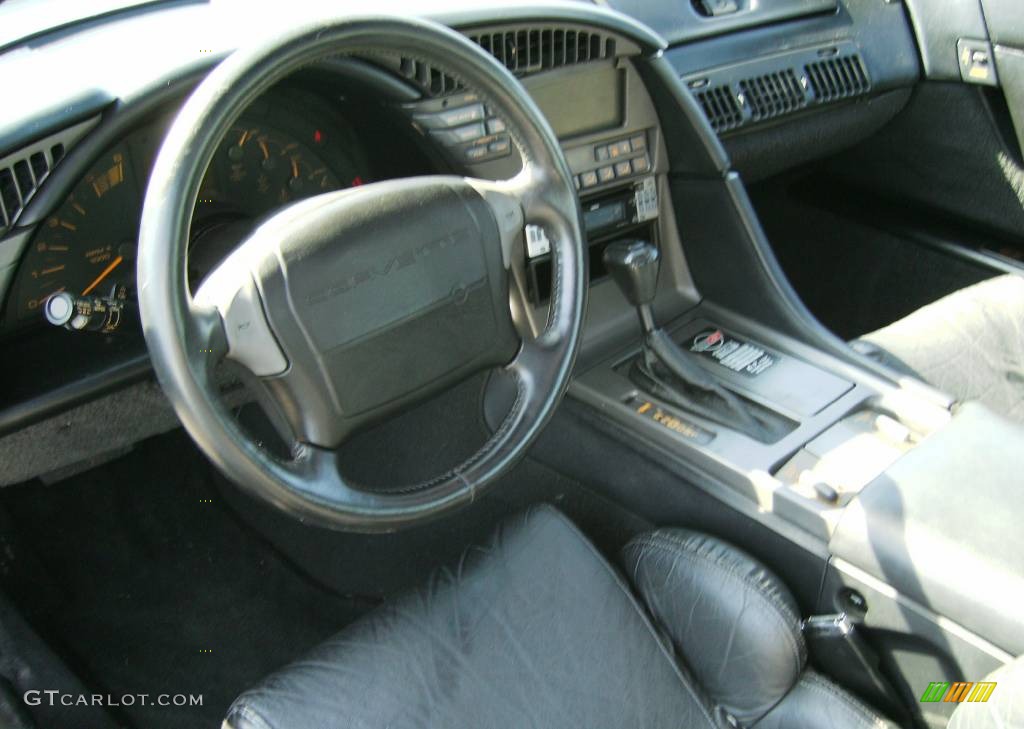 1990 Corvette Coupe - Black / Black photo #3